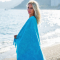 Hamam strandlaken Flowerbomb Turquoise