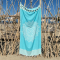 Hamamdoek Boho Peacock Blue
