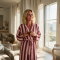 Badjas Mousseline Cabana L/XL Berry & Pink