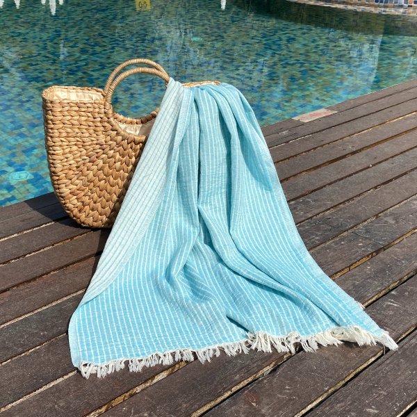 Hamamdoek Breton  Turquoise