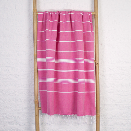 Hamamdoek Ottomania standaard Fuchsia
