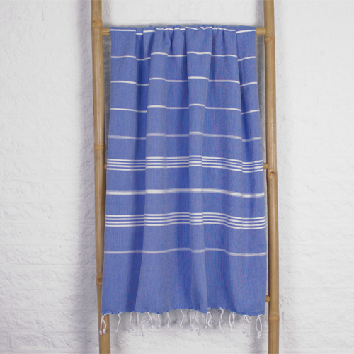 Grote Hamamdoek Ottomania XL  Grieksblauw