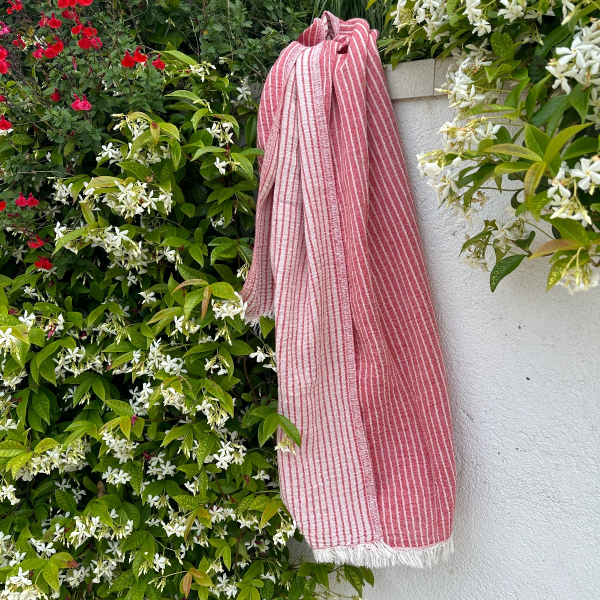 Hamamdoek Breton  Dark Red