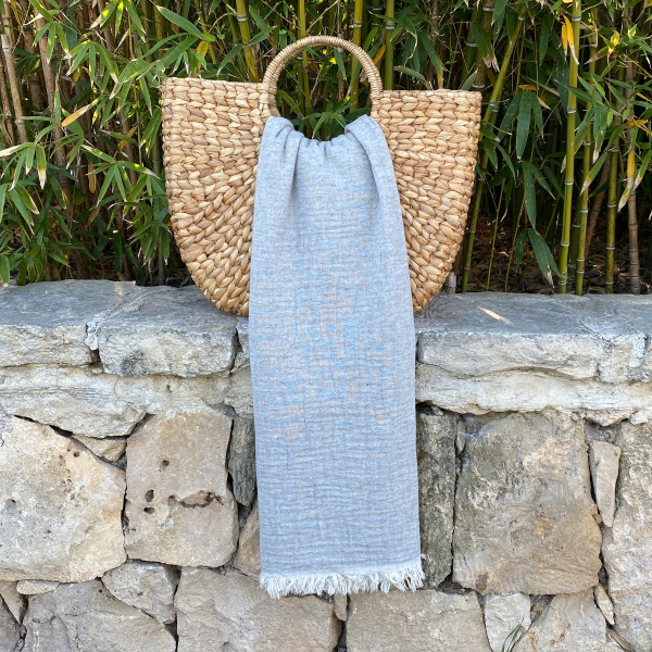 Hamamdoek Muslin  Grey