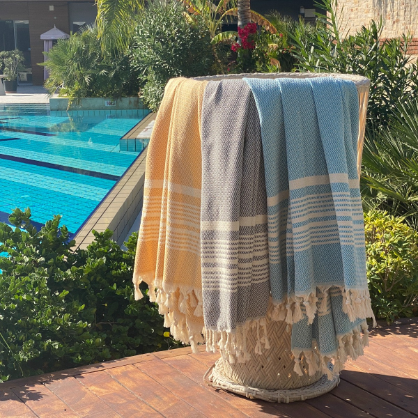 Hamamdoek Plaj Dark Grey