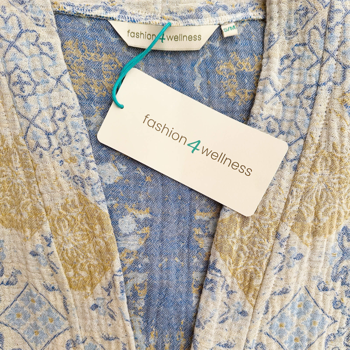 Hamam badjas dames Santorini XXL - XXXL Blue