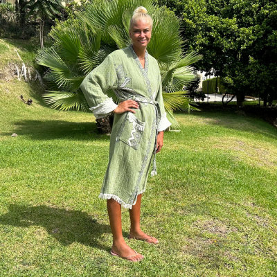 Hamam badjas dames
Elephant
Green