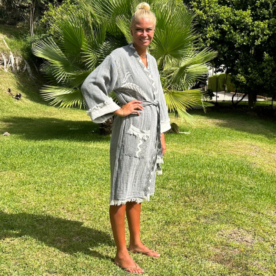 Hamam badjas dames
Elephant
Grey