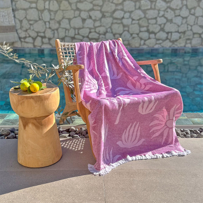 Hamamdoek Palm Beach Fuchsia - Pink