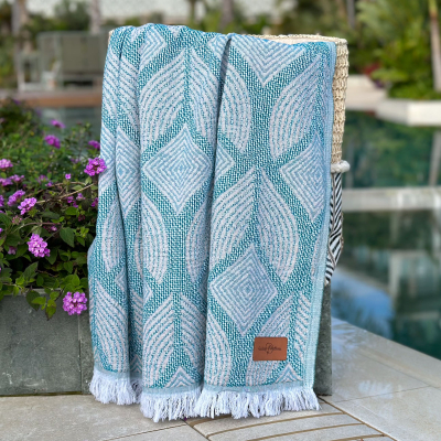 Hamamdoek
Botanic Art
Petrol-Taupe