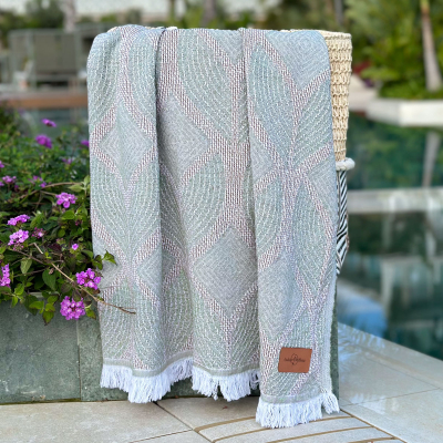 Hamamdoek
Botanic Art
Taupe-Green