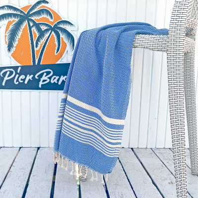 Hamamdoek Plaj Classic Blue