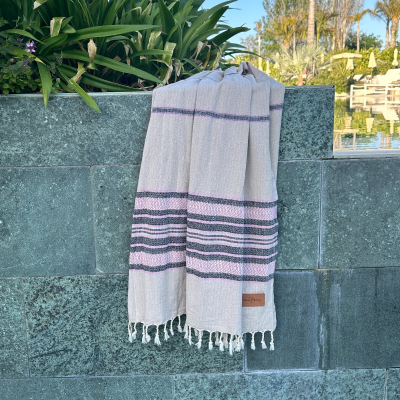 Hamamdoek
Coconut 
Beige - Pink