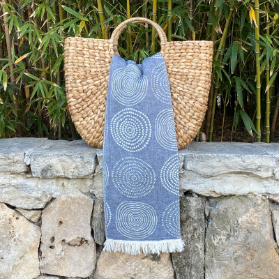 Hamamdoek Circle Royal Blue