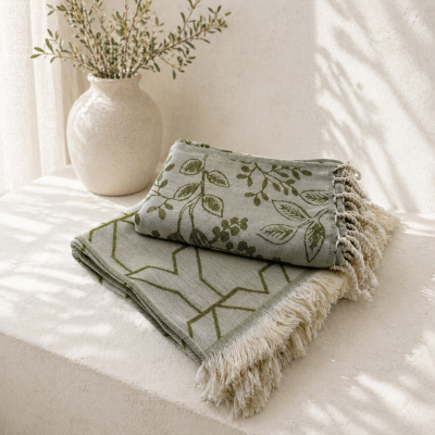 Hamamdoek
Set van 2 stuks 
Green