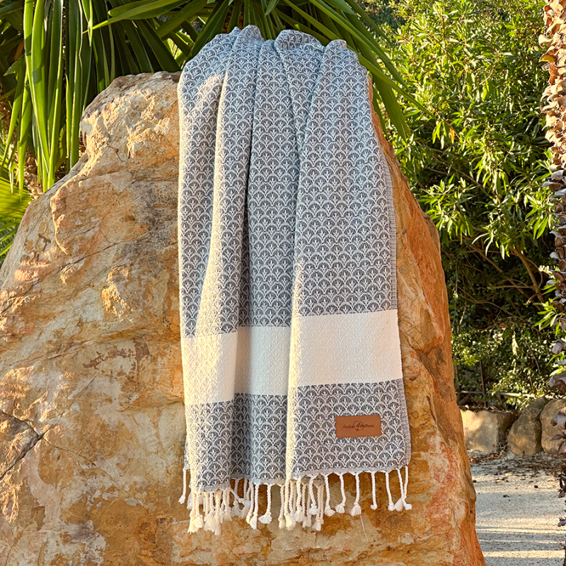 Hamamdoek Peacock Grey