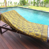 Batik Strandlaken met Pompons Enjoy Your Life