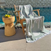 Hamamdoek Palm Beach Beige-Green
