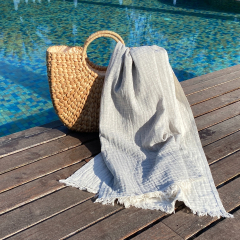 Hamamdoek Muslin  Grey